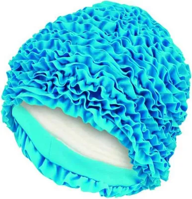 Produktbild von Aquafeel Frill Badekappe Blau Blau One Size