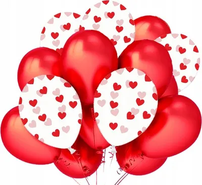 Produktbild von Valentinstagsballons Rot, Herzform 15St.
