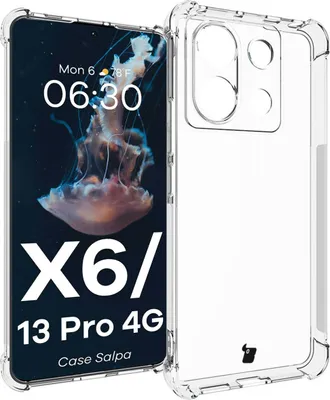 Produktbild von Elastyczne etui Bizon Case Salpa do Xiaomi Poco X6 / Xiaomi Redmi Note 13 Pro 5G, przezroczyste
