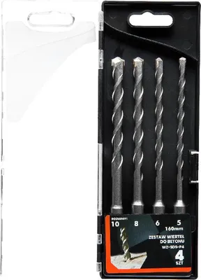 Produktbild von Profi Betonbohrer Set Sds Plus - 4 Tl 5, 6, 8, 10X160 Mm Pro-Zw031