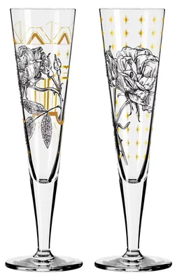 Produktbild von Ritzenhoff GOLDNACHT CHAMPUS 2er Set Champagnerglas #29 & #30 L Hofgärtner WA
