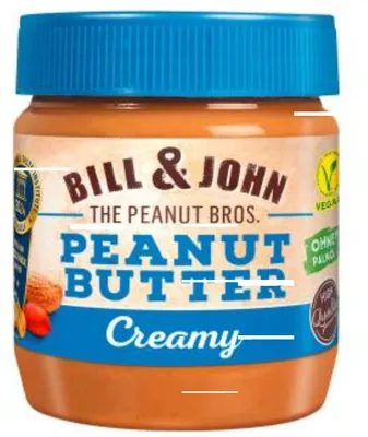 Produktbild von BILL & JOHN CREAMY Erdnussbutter 350,0 g