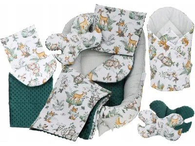 Produktbild von Babynestchen Set 7 teilig Wildtiere