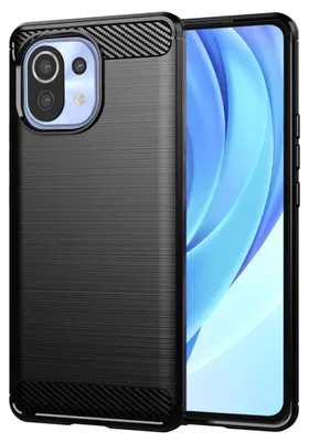 Obrázok produktu pre Techsuit Carbon Silicone puzdro pre Xiaomi Mi 11 Lite 4G / Mi 11 Lite 5G / 11 Lite 5G NE – čierne