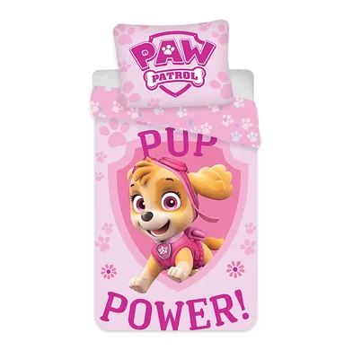 Produktbild von Paw Patrol Pup Power Kinderbettwäsche-Set 100×135cm,40×60 cm