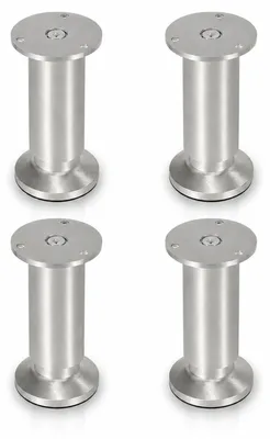 Immagine prodotto di Gambe in alluminio per mobili, 18 cm, set di 4, colore argento