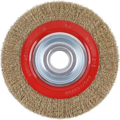 Produktbild von Draht-Tischbürste 200 mm für Schleifbock, Reduzierringe 12,5/16 mm, 8000 U/min