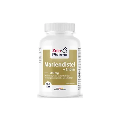 Immagine prodotto di Zein Pharma Cardo mariano + colina, complesso epatico, 100 capsule 13814