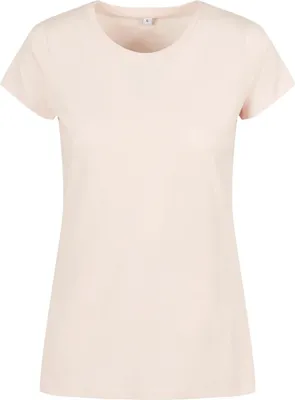 Image de Build Your Brand Basic BB012 | LadiesŽ Basic Tee Manches courtes insérées - Couleur : Rose - Taille : S