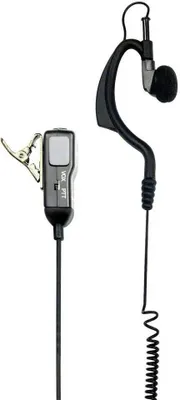 Image de Midland Microphone With Adjustable Earphone Ma 21m Casque Noir Noir One Size