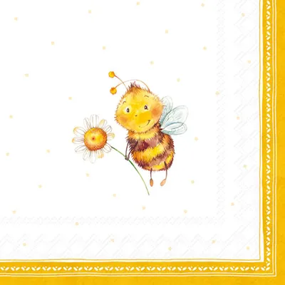 Produktbild von IHR Servietten Mr. und Mrs. Bee 33x33 cm 20 Stück