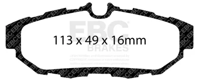 Immagine prodotto di EBC Kit pastiglie freno REDSTUFF Posteriore Ford