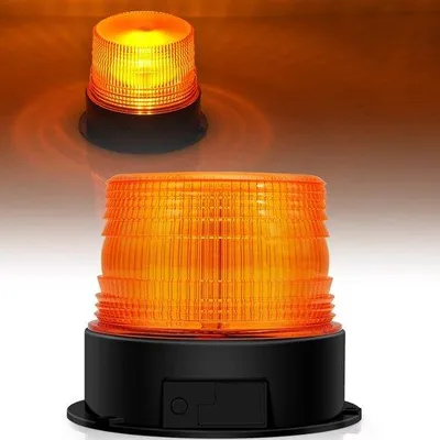 Image de Stroboscope LED, 12 V-24 V, orange, magnétique, voiture, tracteur, SUV