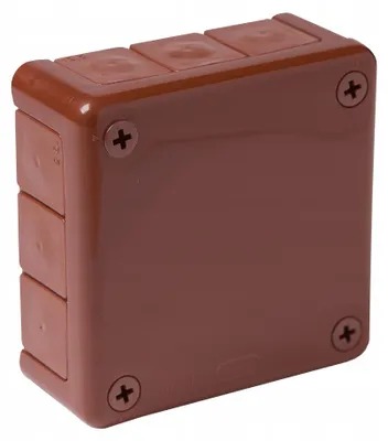 Image de Coffret hermétique de surface brun 98x98x42 IP55 Viplast 04102