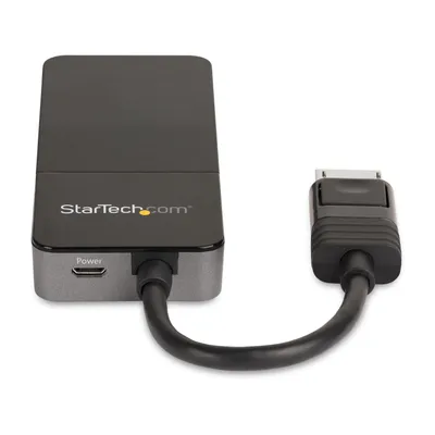 Zdjęcie produktu dla StarTech.com MST14DP123DP, DisplayPort, 3x DisplayPort, 7680 x 4320 px, Czarny, Szary, Plastik, 8K Ultra HD
