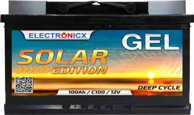 Produktbild von Electronicx Solar Edition GEL Batterie 100 AH 12V Solar Versorgung Solarbatterie