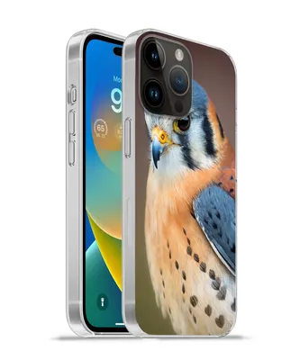 Produktbild von MuchoWow® Handyhülle Schutzhülle Hülle für Apple iPhone 14 Pro - Softcase Vogel - Makro - Blau Silikon Softcase Handy Hülle - Umschlag