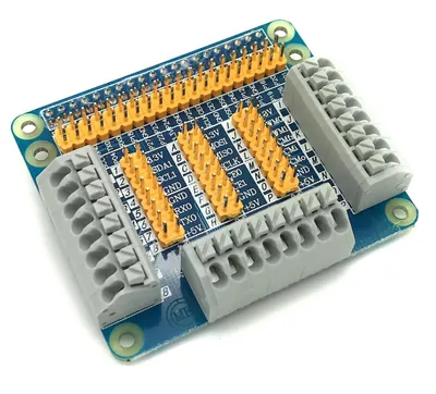 Produktbild von GPIO Breakout HAT mit Federkraftklemmen für Raspberry Pi