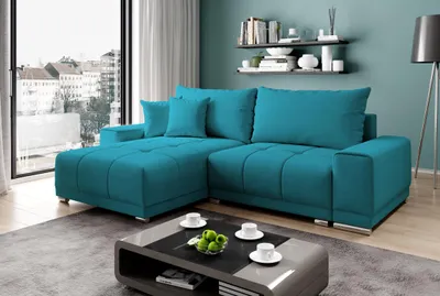 Produktbild von Sofagarnitur mit Stauraum VELIKA - blau