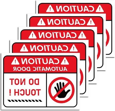 Produktbild von Waarschuwingsbord Stickers - Wasserfest - Selbstklebende Etiketten