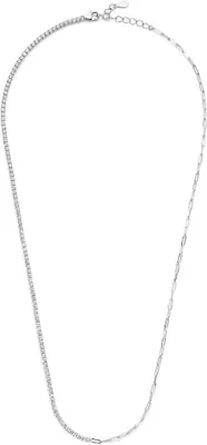 Produktbild von 5mm Zirkonia - 42+3cm - Rhodium - Silber