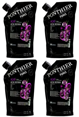Produktbild von Ponthier ACAI-BEERE-Frucht-PÜREE 4x 1KG