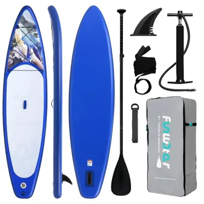 Image de Planche de sports nautiques, matériau EVA, surface antidérapante, dimensions : 350 x 84 x 15 cm