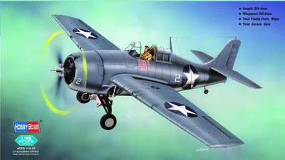 Produktbild von Hobby Boss F4F-4 Wildcat Fighter 1:48, 80328