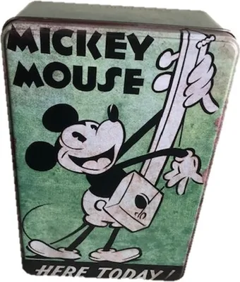 Produktbild von Retro Mickey Maus Design Aufbewahrungsdose rechteckig 20,2x13,2x6,7cm