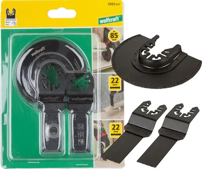 Produktbild von Wolfcraft Sägeblatt-Set Metall/Holz für Bosch PMF