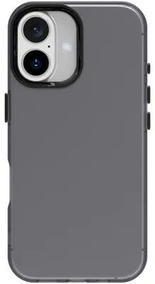 Produktbild von Mobigear Crystal Schutzhülle für iPhone 16 Plus, Hartschale, Rückseite - Schwarz
