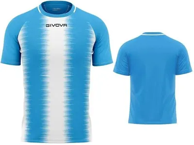 Produktbild von Sport-T-Shirt Givova Stripe Sky-weiß Blau