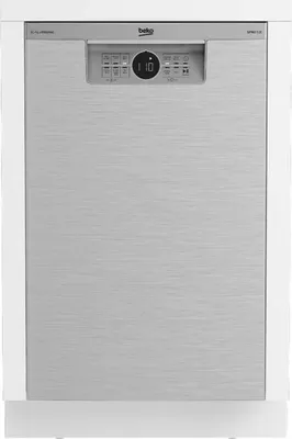 Produktbild von Beko BDUS26040XQ, Halb integriert, Single (45 cm breit), Edelstahl, Edelstahl, Weiß, Berührung