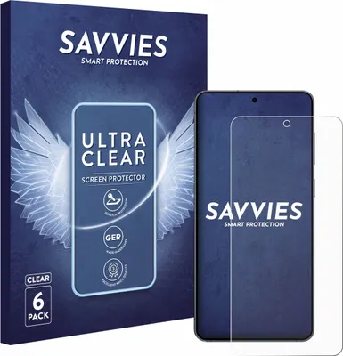 Produktbild von 6x Für Samsung Galaxy S25 Edge Schutzfolie Savvies Displayschutz Display Schutz Folie Klar Transparent