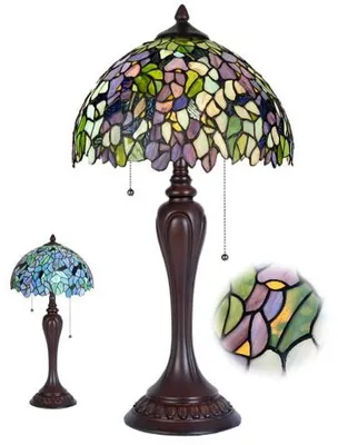 Immagine prodotto di Lampada Tiffany per il soggiorno con catenelle Ø36*60 AMAZONITE