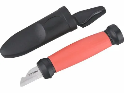 Obrázek produktu pro Nůž na odizolování kabelů oboubřitý, s plast. pouzdrem, 155/120mm