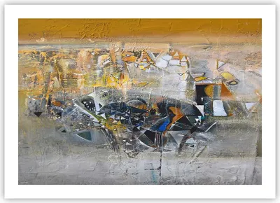 Produktbild von Poster - Poster ohne Rahmen - Abstraktion modern - 70x50 cm - Wand Bild - Wanddeko - Wandbilder - Kunstposter - Wandposter - Bilder - Kunstdruck - Wanddekoration - Wandbild - P2XAA70x50-4001