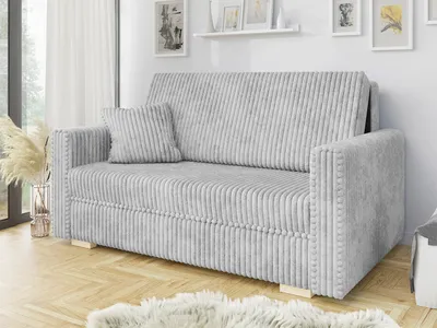 Obrázek produktu pro Dvoumístná rozkládací pohovka PENN 2 - světlá šedá