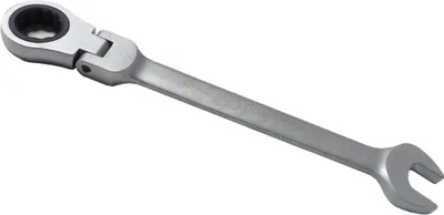 Produktbild von 18mm Ringmaul + Gelenk CRV Ratschenschlüssel Gelenkratschengabelschlüssel Ratsche Maulschlüssel Knarrenschlüssel BOHRFUX