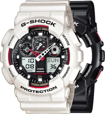 Image de Zegarek Casio G-Shock SET GA-100-1A4ER + BEZEL 10395292 + PASEK 10395227 20BAR