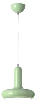 Hängelampe 20 cm, E27, Metall, grün, industriell, verstellbar