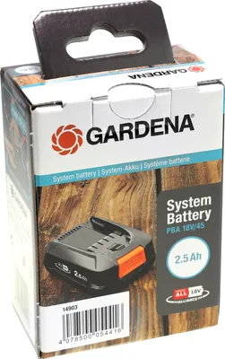 Immagine prodotto di Gardena Batteria per utensili P4A PBA 18Volt/45Wh 2,5Ah, Li-Ion, batteria di sistema 14903-20