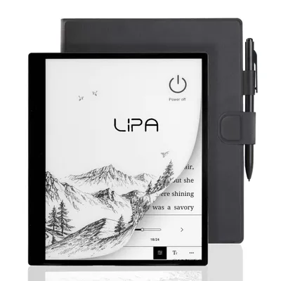 Obrázek produktu pro Lipa ET10 Ereader 10" - 64 GB - Více jazyků - Ebook & Audiobook - E-čtečka pro elektronické knihy - S Google Playstore - S obalem a stylusem - E-Ink