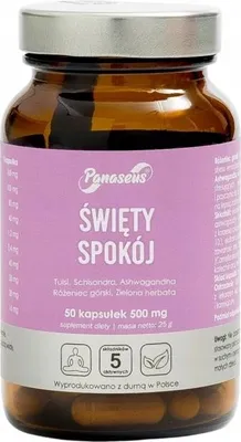 Produktbild von PANASEUS HOLY PEACE Rhodiola rosea ashwagandha ENTSPANNUNG 50 Kapseln