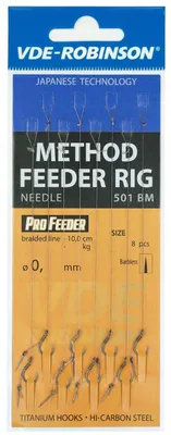 Produktbild von Robinson Method Feeder Vorfach Haken #8 Präzision 8 Stück