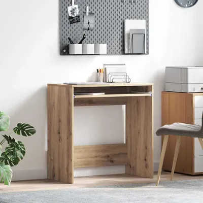 Image de Bureau d'ordinateur moderne avec finition en bois