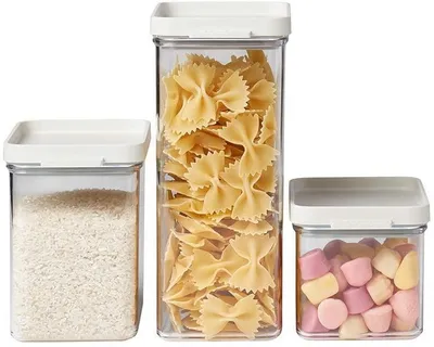 Produktbild von Mepal 4 Stück set vorratsdose omnia 3 stück - nordic white 106400032500
