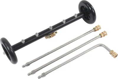 Image de Nettoyeur sous pression - Nettoyeur sous pression 4000psi 2 en 1 sous le robinet de la voiture avec 3 extensions pour balcon Courtyard 5 litres