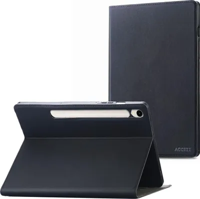 Image de Accezz Classic Tablet Case pour Samsung Galaxy Tab S10 Ultra / Tab S9 Ultra - Noir