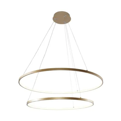 Zdjęcie produktu dla Żyrandol LED BRENO złoty 60W 5100lm aluminium wym:150x80x80cm IP20 Zuma Line